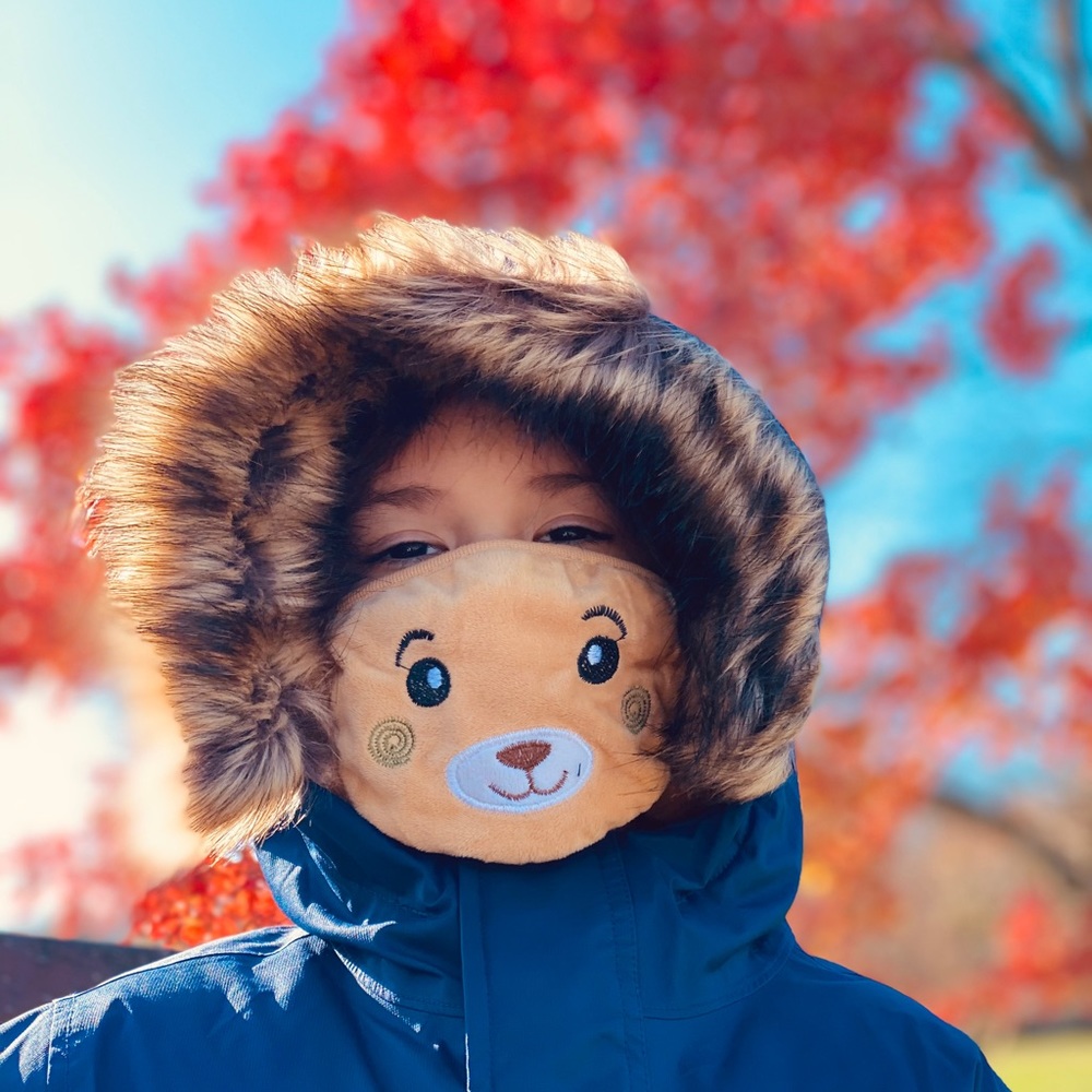 KIDS PLUSH FACE WARM MASK